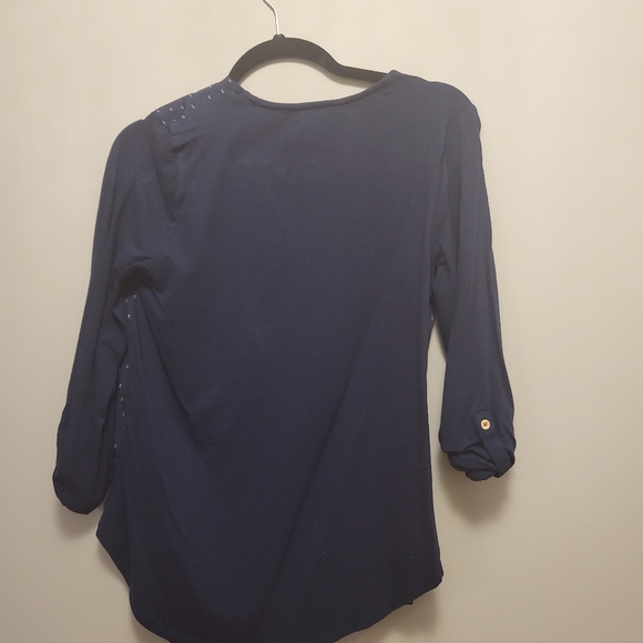 Navy Tommy Hilfiger blouse - Picture 2 of 2